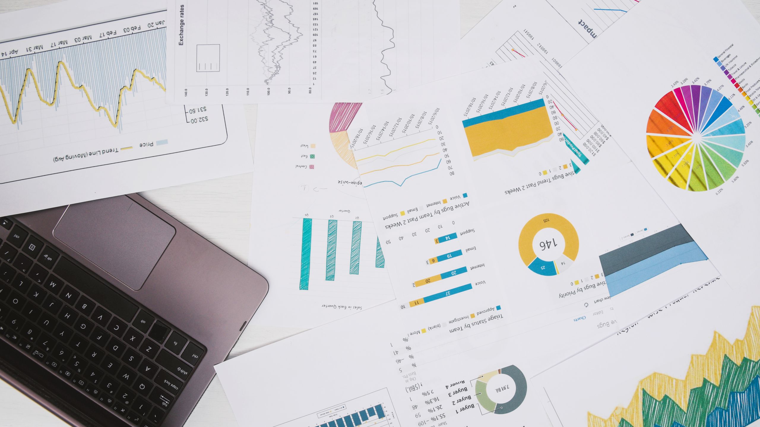 Black computer keyboard on white printer paper slideimage2